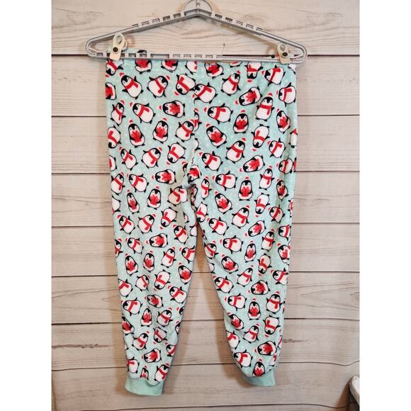 Secret Treasures Multicolor Penguin Super Soft Fleece Sleep Jogger Size 2X NWT - Picture 2 of 7